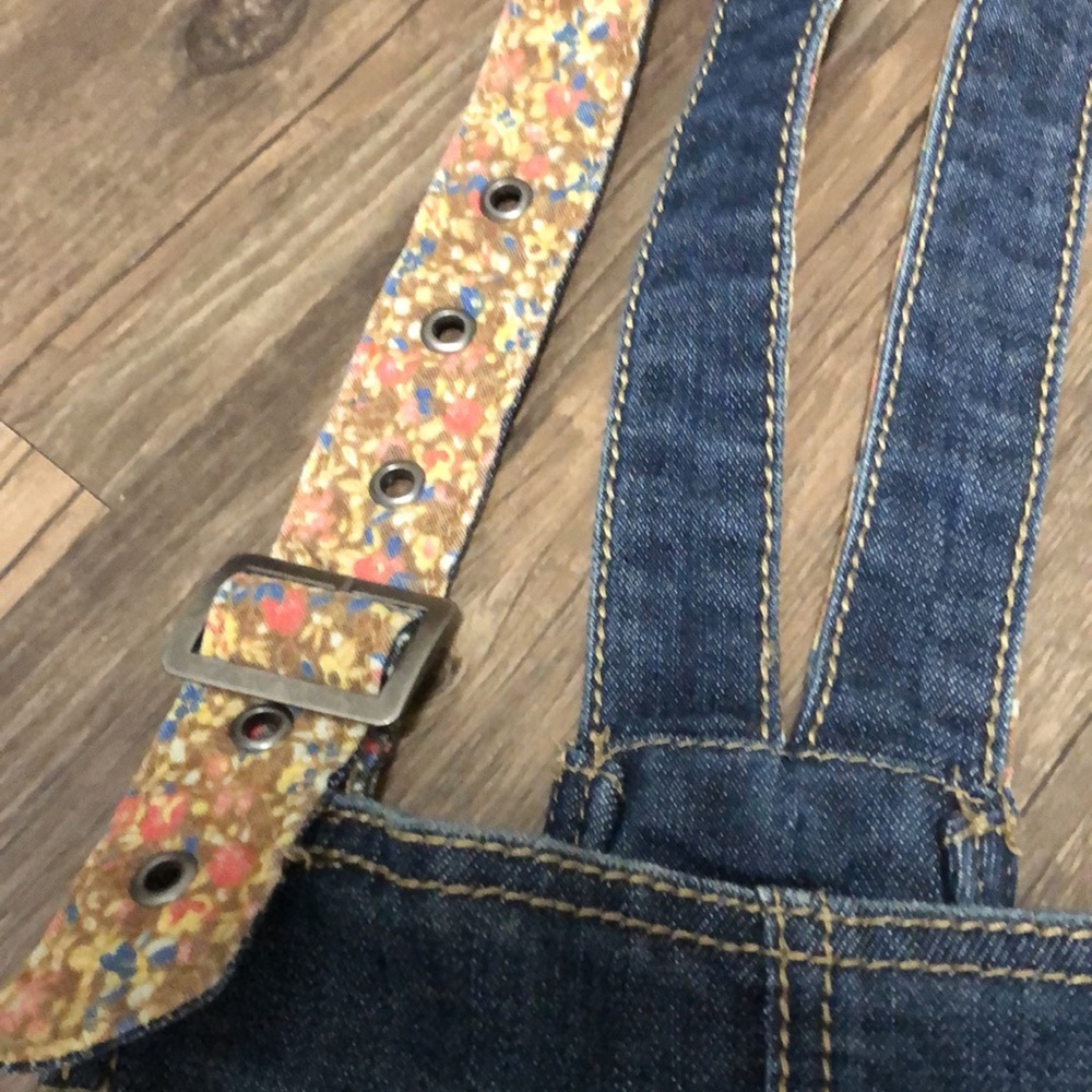 Hot Kiss Bib Overall Jean Y2K Ava SZ 3 Denim - Picture 5 of 10